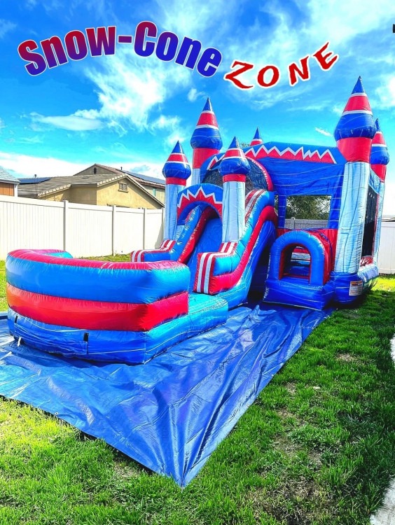 Snow Cone Zone Bounce House W/ Slide for rent