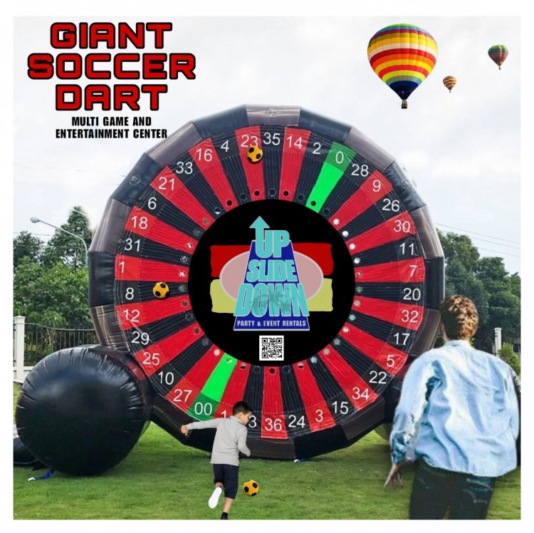 Giant Soccer Dart/Roulette party games for rent