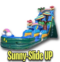 Sunny Slide Up: Giant 19ft Waterslide for rent