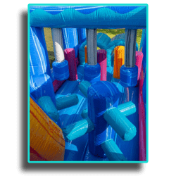 Pop-Slickle Obstacle: Wet/Dry 45ft Obstacle Course for rent