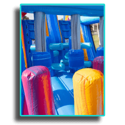 Pop-Slickle Obstacle: Wet/Dry 45ft Obstacle Course for rent