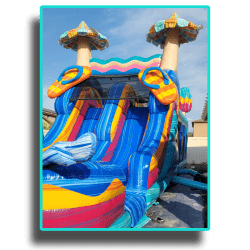 Pop-Slickle Obstacle: Wet/Dry 45ft Obstacle Course for rent